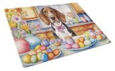 NEW Decorating Easter American English Coonhound Glass Cutting Board Decorative Tempered Glass Kitchen Cutting and Serving Board Large Size Chopping B