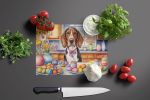 NEW Decorating Easter American English Coonhound Glass Cutting Board Decorative Tempered Glass Kitchen Cutting and Serving Board Large Size Chopping B