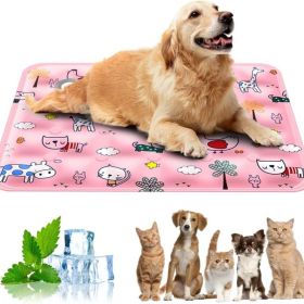 120*70cm Dog Cooling Mat, 2026 New Summer Pet Mats, Portable Pet Cooling Pad for Travel, Washable Gel Coolings Mat for Dogs and Cats Indoor Outdoor