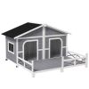 Dog House- Gray, White ( Amazon Shipping)(Prohibited by WalMart)