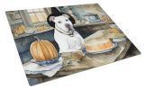 NEW Pit Bull Terrier Fall Kitchen Pumpkins Glass Cutting Board Decorative Tempered Glass Kitchen Cutting and Serving Board Large Size Chopping Board