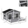 Dog House- Gray, White ( Amazon Shipping)(Prohibited by WalMart)