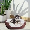 Pet Dog Bed Soft Warm Fleece Puppy Cat Bed Dog Cozy Nest Sofa Bed Cushion For S/M Dog